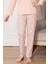 Faryakids Pamuklu Uzun Kollu Desenli Kız Çocuk Pijama Takımı 3