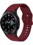 Samsung Galaxy Watch 6 Classic 43MM ile Uyumlu Kordon Kavis Tasarımlı Silikon Kayış 1