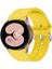 Samsung Galaxy Watch 7 44 mm ile Uyumlu Kordon Kavis Tasarımlı Silikon Kayış 1