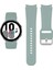 Samsung Galaxy Watch 6 44MM ile Uyumlu Kordon Kavis Tasarımlı Silikon Kayış 1