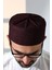 Kubbeli Kalıp Namaz Takkesi Mürdüm 1