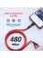 Universal 5A 540 Derece Döner Başlıklı Hızlı Manyetik LED Işıklı Şarj Kablosu Ios Lightning AL4772 3
