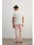 Erkek Pamuklu Kısa Kollu Uzun Pijama Takımı 4