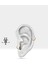 Dizi Renkli Safirli Halka Piercing, 10-12 mm , 1.2 Mm, 14K Sarı-Beyaz-Kırmızı Altın | LC00002MS 2