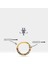 Dizi Renkli Safirli Halka Piercing, 10-12 mm , 1.2 Mm, 14K Sarı-Beyaz-Kırmızı Altın | LC00002MS 3