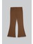 Flare Çelik Örme Ispanyol Paça Kız Çocuk Kahverengi Pantolon 4