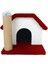 Renkli Ekonomik Kedi Evi ve Tırmalama Sütunu - Karışık Renk 5