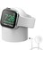 Apple Watch 7 8 9 10 Ile Uyumlu Silikon Akıllı Saat Şarj Standı ve Typ-C Şarj Kablosu 1
