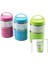 SABİT KULPLU - RESİMLİ - RENKLİ 2Lİ SEFER TASI - SAKLAMA KABI 930ML (3791) 1
