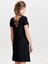 Only 15131237 On Yuvarlak Arka Capraz Bant V Yaka Kısa Kol Elbıse Siyah-M 2