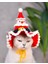 Yılbaşı Kedi Şapkası Hediye Noel Kedi Şapkası Sevimli Hayvan Noel Evcil Hayvan Aksesuarı 3