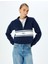 Uzun Kollu Renk Bloklu Yarım Fermuarlı Sweatshirt 3