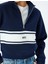 Uzun Kollu Renk Bloklu Yarım Fermuarlı Sweatshirt 5