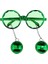 Disko Toplu Küpeli Parti Gözlüğü Yeşil Renk 3