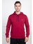 Mecit 2975 Bordo %100 Pamuk Kapüşonlu Spor Model Büyük Beden Erkek Pijama Takımı 4