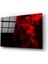 Kırmızı Duman Cam Tablo 1