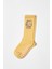 Çocuk Sevimli Dinozor Desenli Soket Çorap Sarı 1