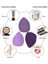 Make Up Blender Makyaj Süngeri Seti 3'lü - Mor 4