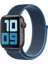 Apple Watch 38MM / 40MM/ 41 mm (Seriler /se ile Uyumlu) Cırtlı Bant Kordon Mavi 1