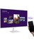 Izle, Oyna, Çalış -Wi-Fi Bağlantı Apple-Android Kablosuz Görüntü Aktarım 32''inç 80 Ekran Akıllı Tv-Monitör M5 + Logitech Kablosuz Klavye 8