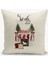 Yılbaşı Temalı Kırlent Kılıfı / Noel - Christmas Cushion Cover (Çift Taraflı Baskılı-Gizli Fermuar) 3