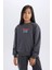 Kız Çocuk Disney Mickey Mouse &Friends Oversize Geniş Kalıp Kapüşonlu Sırt Baskılı Sweatshirt D4378A824WN 3