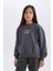 Kız Çocuk Disney Mickey Mouse &Friends Oversize Geniş Kalıp Kapüşonlu Sırt Baskılı Sweatshirt D4378A824WN 4