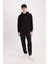 Regular Fit Kapüşonlu Sırt Baskılı Sweatshirt E3204AX24WN 2