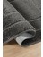 Doğal Kaymaz Taban Banyo Paspas Seti Uzun Ömürlü Yumuşak Dokulu Su Emici Yıkanabilir Antrasit Çerçeve Set 50x80-50x40 3