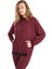 Kadın Sweatshirt 51640 - Bordo 1