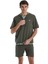 Erkek Sweatshirt 70535 - Haki 4