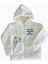 Unisex Çocuk Fermuarlı Cepli Peluş Kapüşonlu Beyaz Welsoft Sweatshirt 1