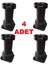 Siyah Ayarlanabilir Baza Ayağı 10 - 15 cm - 4 Adet -Tezgah ve Mobilya Ayağı 1