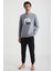 Lazy Nakışlı Erkek Pijama Sweatshirt 1