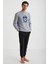 Time Saat Nakışlı Pijama Sweatshirt 1