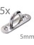 Tekne Oval Tabanlı Köprü Iki Delikli Mapa 316 Paslanmaz 5mm 54x16 5 Adet 1