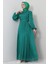 Biray Tesettür Elbise Yeşil 3