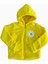 Kız Çocuk Fermuarlı Kapüşonlu Peluş Sarı Sweatshirt 1