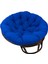 Kalınlaştırılmış Dolgulu Yuvarlak Ik Sandalye Minderi Yedek 23.6"X23.6" Mavi (Yurt Dışından) 1