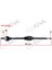 Komple Aks Sağ P206 1.6 16V-P206 cc 00 Abs Li 48DİŞ 881MM 1