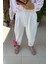 Havuç Paça Pantolon Beyaz 1
