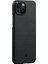 Apple iPhone 14 Kılıf Magsafe Uyumlu 1500D Aramid Ultra-Slim Classic Black-Grey Twill Siyah-Gri 1