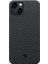 Apple iPhone 14 Kılıf Magsafe Uyumlu 1500D Aramid Ultra-Slim Classic Black-Grey Twill Siyah-Gri 2