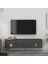 RETROLP4DH Tv Sehpası Antrasit Altın 1