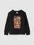 Erkek Çocuk Siyah Minecraft Grafikli Fransız Havlu Kumaş Sweatshirt 1