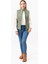 V Desenli Slim Fit Dik Yaka Modern Kadın Yelek 1