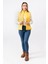 V Desenli Slim Fit Dik Yaka Modern Kadın Yelek 4