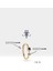 Safirli Halka Piercing Küpe, 12 mm , 1.2 Mm, 14K Sarı-Beyaz-Kırmızı Altın | LE00001S 2