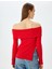 Madonna Yaka Uzun Kollu Yırtmaç Detaylı Tişört 4