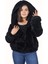 Legosh Fermuarlı Kapüşonlu Peluş Mont 3